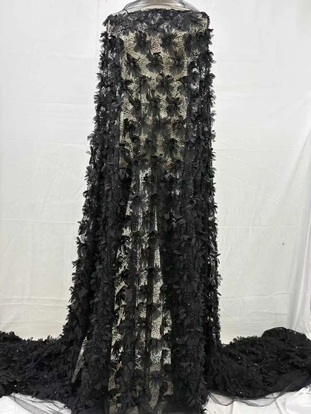 

Африканское кружевное полотно 2026: Нигерийская свадебная ткань с пайетками и вышивкой во французском стиле для пошива платьев SHIT2-1402