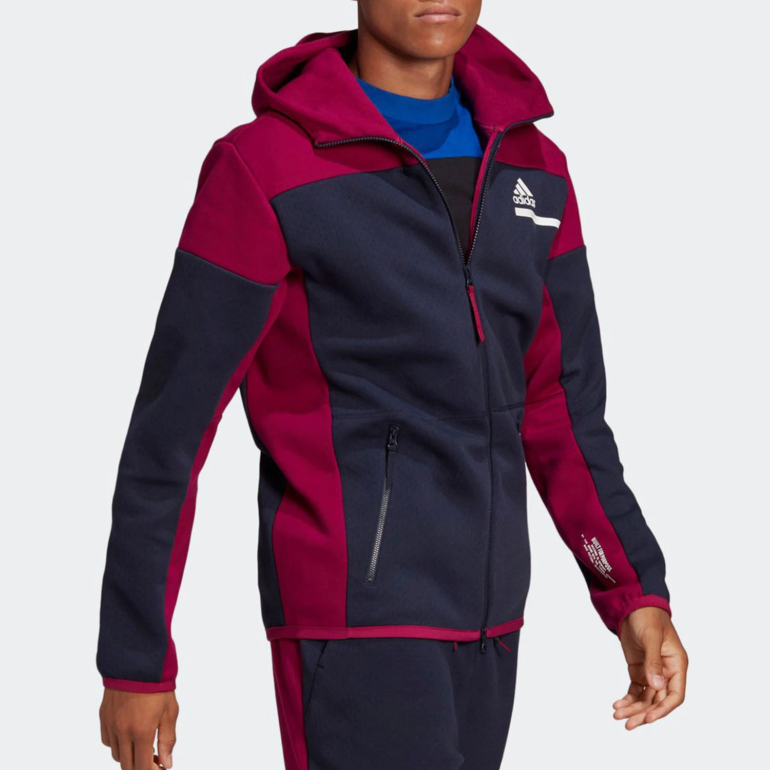 

Adidas genuine men's training sports hooded knitted jacket GM6535