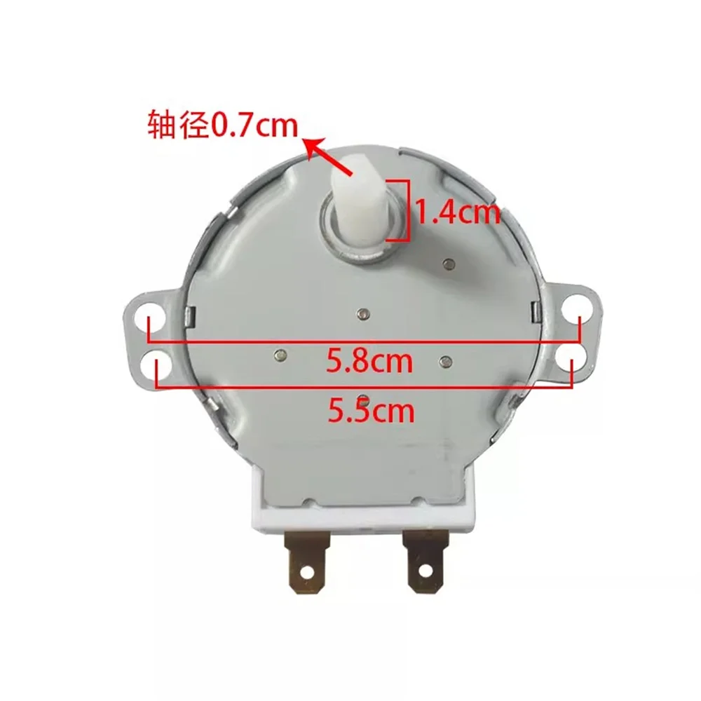 

1pc Brand New Rotation Plate Motor 49TYZ-A2 CW/CCW Synchronous Motor 220V D-Shape Shaft for Galanz Microwave Oven Repair Parts