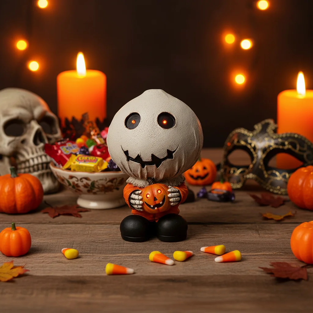2026 Ghostly Glowing Resin Statue - Halloween Horror Character Statue, suitable for haunted house party tabletop decorations