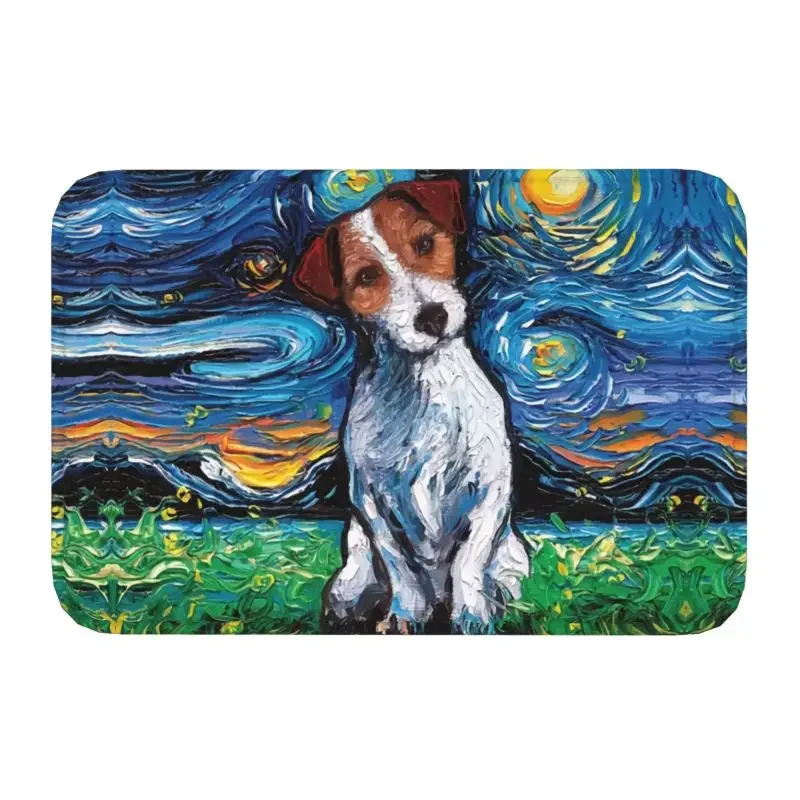 Custom Jack Russell Terrier Pop Art Doormat Anti-Slip Entrance Bath Kitchen Door Floor Mats Dog Lover Room Rug Carpet Footpad