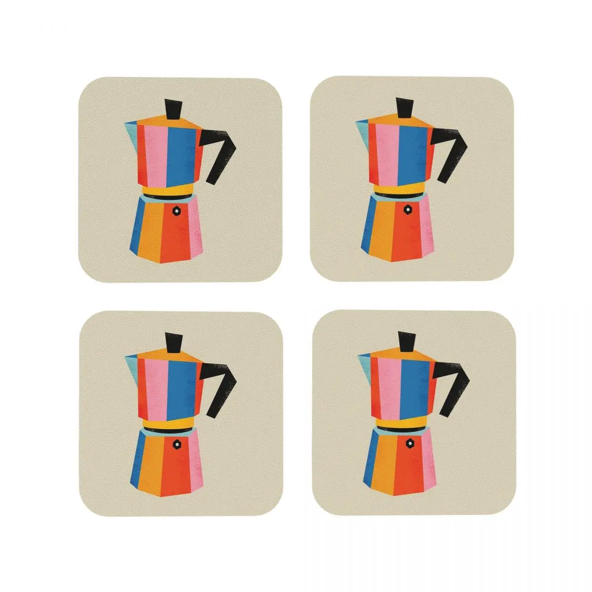 

Разноцветные подставки для горшков Мока, кухонные салфетки, нескользящие изоляционные коврики для чашек, кофейных ковриков для декора, домашняя посуда, подушечки, набор из 4 шт.