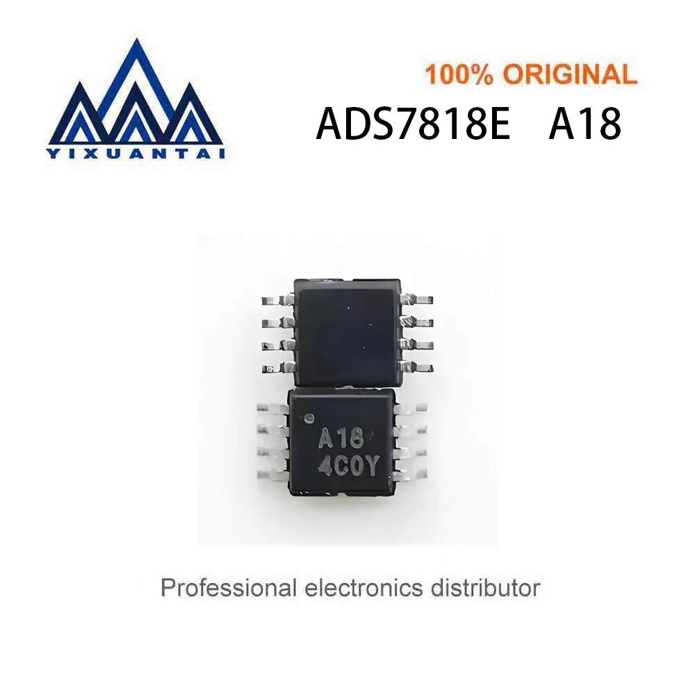 

10pcs/Lot ADS7818E ADS7818E/250 ADS7818EB ADS7818EB/250 Marking A18【1-Channel Single ADC SAR 500ksps 12-bit Serial 8-VSSOP】New