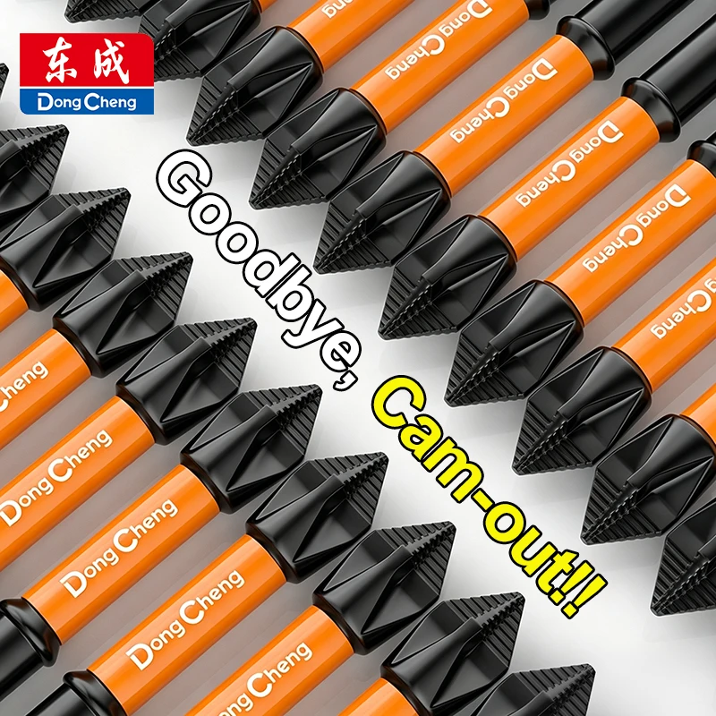 PH2 Driver Bit S2 Alloy Steel Magnetic Serrated Anti Slip Phillips Bit Hex Shank Waterproof Rust Proof Bit for Cordless Drill