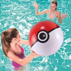 Pallone da spiaggia gonfiabile Pokemon da 16 pollici Palloni da spiaggia aerati in PVC Giochi da spiaggia interattivi genitore-figlio Sport Regali per bambini