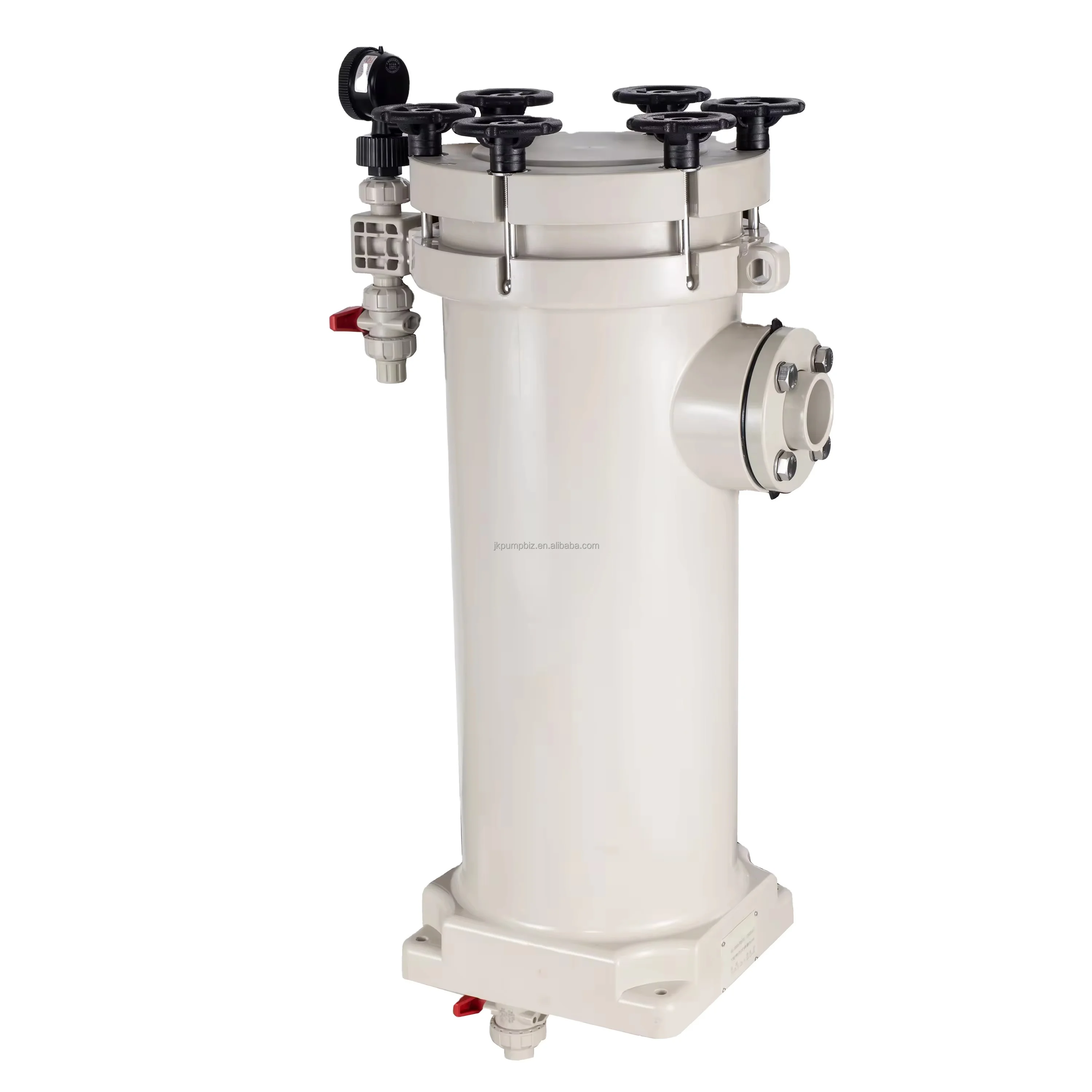 Customized FRPP/PVDF Chemical Corrosion Resistant Electroplating Filter 250 L/Min 20''*8 Cartridges ISO9001/CE Certified