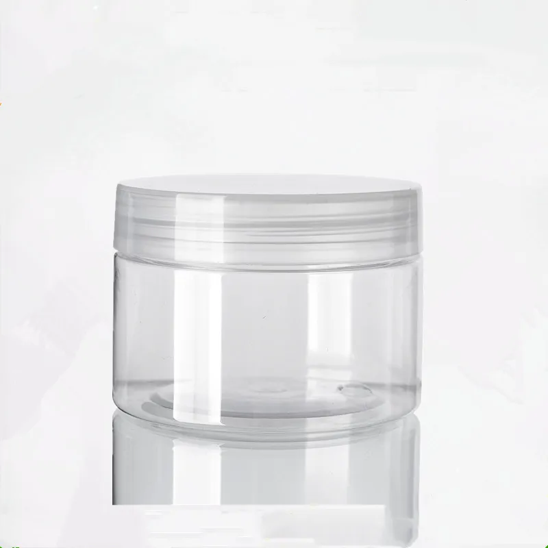 400ml 500ml Plastic Cosmetic Jar Empty Face Mask Wax Cream Lotion Container Candy Tea Snack Packaging Bottle With Plastic lid