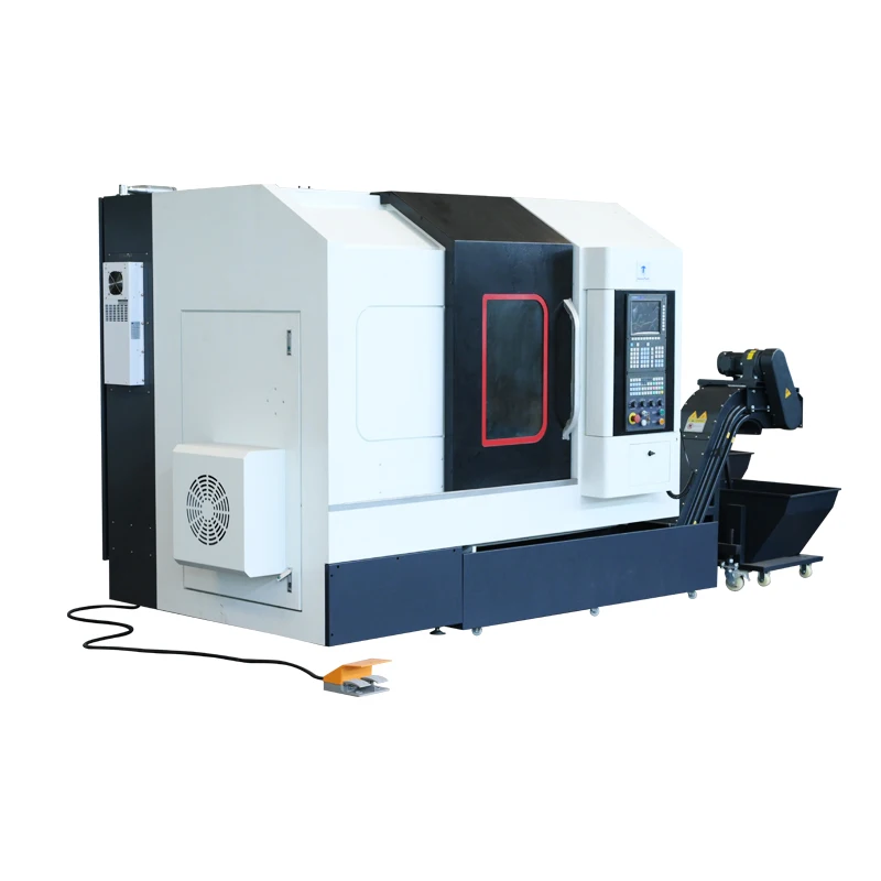 TCK40 Living Turret Cnc Slant Bed Small Lathe Machine With Hydraulic Chuck