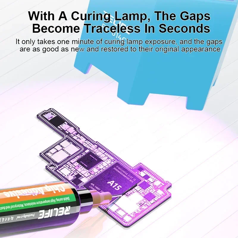 RELIFE RL-035E 10CC Chip Adhesive With Push Strong Durability High-strength Bonding Mobile Phone Repair BGA Chip Seam Glue