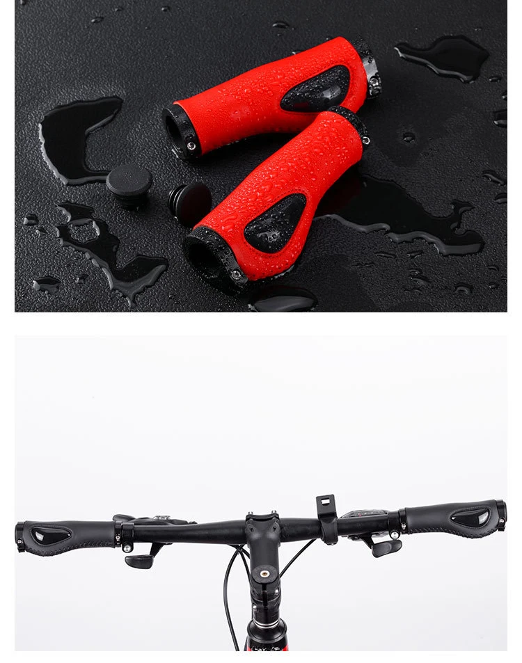 Bike Grip Fahrrad Zubehör Fahrrad Faser Leder Grip Bike Grip Mountainbike Anti-Slip Lenker Abdeckung Lenker Griffe – Detail 8