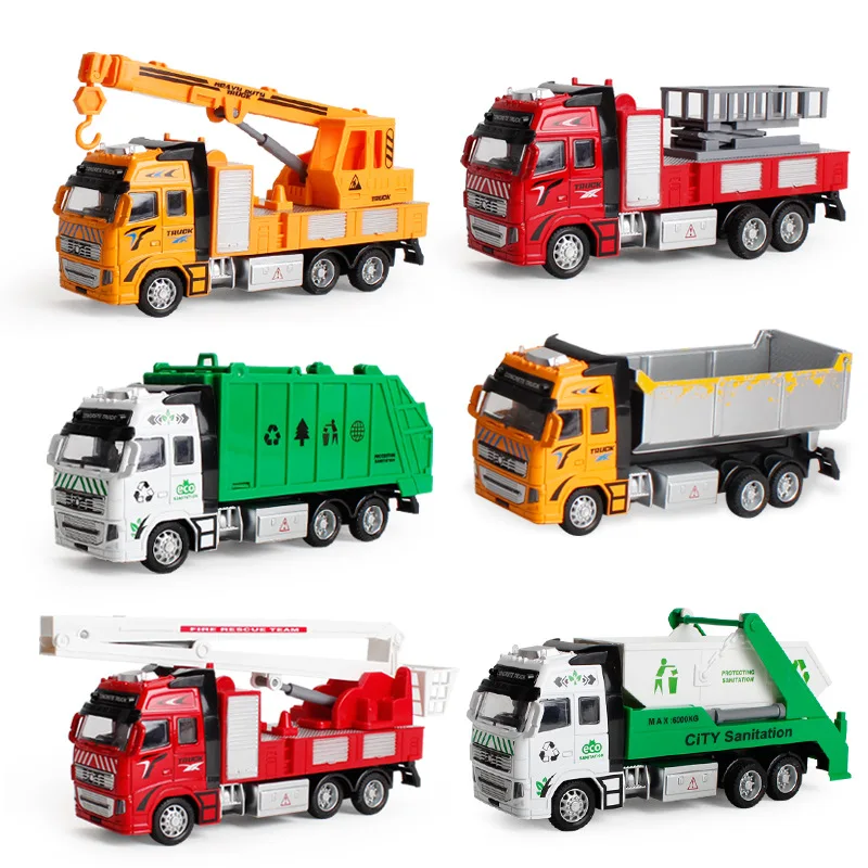 Mini Crane Truck Toy Construction Models Play Gift for Kids Toy Compatible with Wooden Tracks Railway Kids Toddlers Party Favors