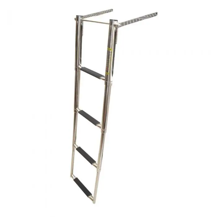 

Marine Stainless Steel Silver Four-step Ladder Launching Ladder Marine Hardware Fittings