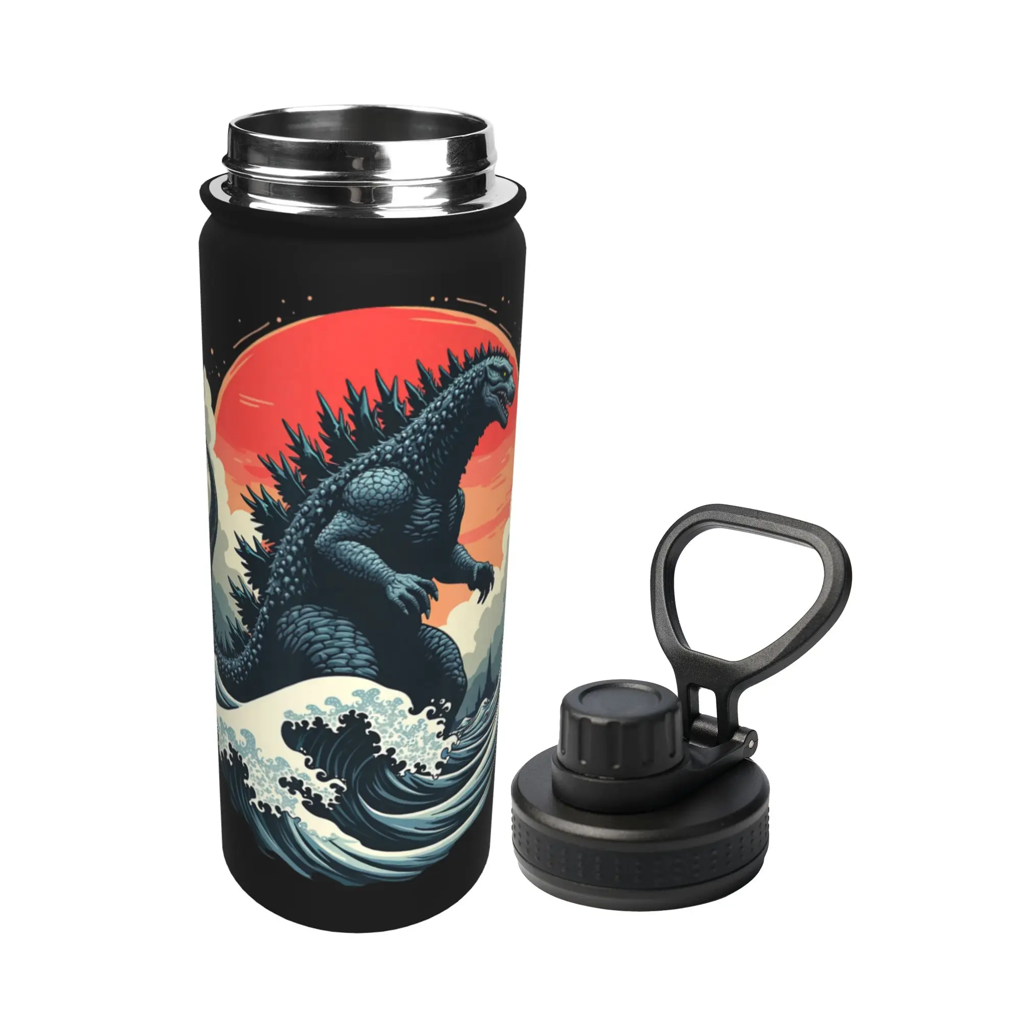 Monster G-Godzillas 18OZ Sports Insulated Kettle  Thermal Cup Vacuum Flask Travel Outdoor Mug Water Bottle