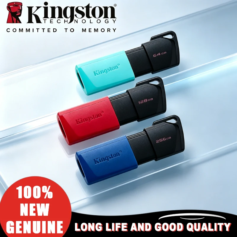 Kingston for PC USB Flash Drive Pen Drive Flash Disk Mini Key Memory Original Usb Stick3.2 Drives USB 3.2 Gen 1 64GB 128GB 256GB