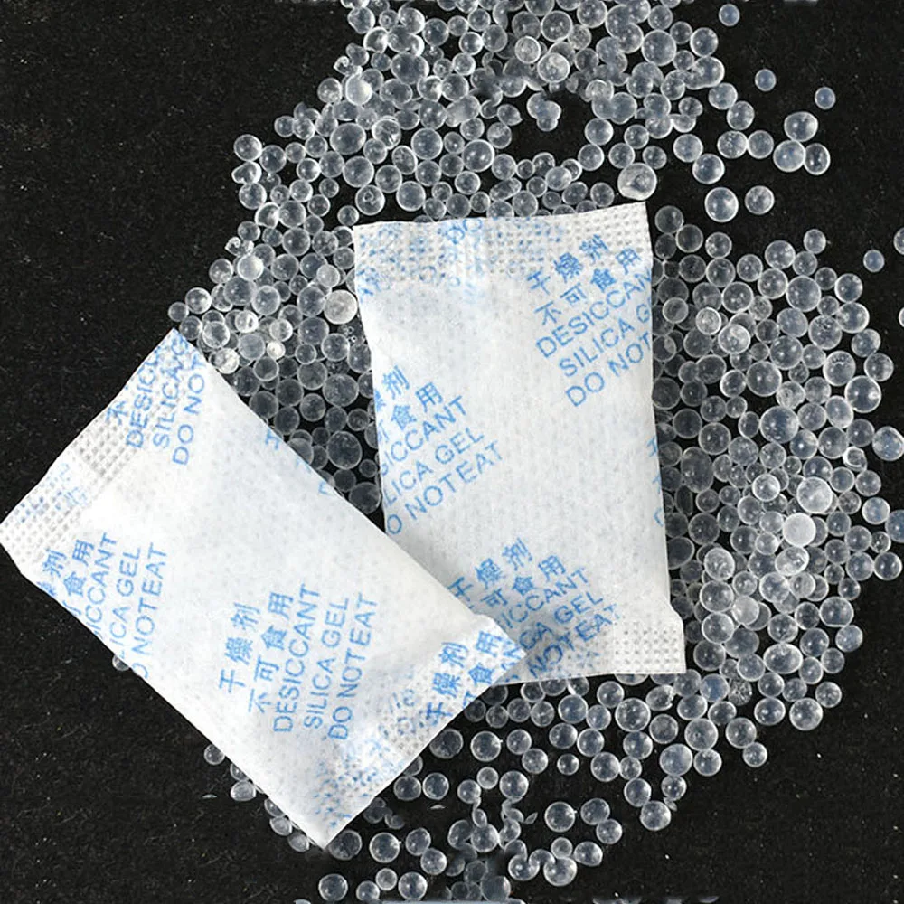 0.5g/1g/2g/3g/5g Packets of Silica Gel Sachets Desiccant Pouches Kitchen Room Living Absorber Bag Clothes Food Moisture Absorber