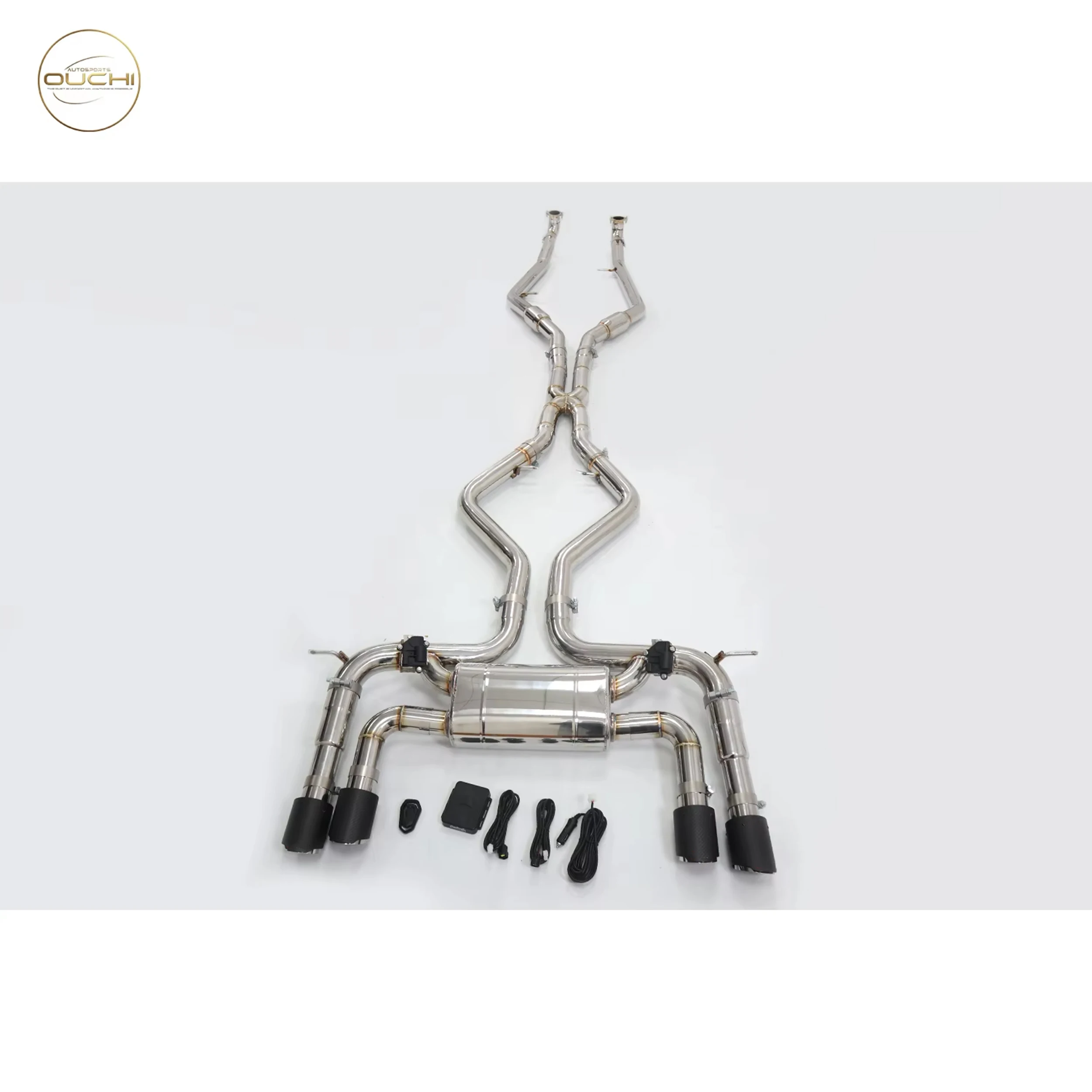 

Выхлопная система OUCHI из нержавеющей стали Performance Catback для BMW X5M X6M E70 E71 E72 4,4T глушитель с клапаном