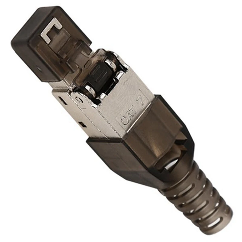 

20 Pcs Tool-Free Shielded RJ45 Cat 7 Termination Plug Cat7 Plug / Cat7 Connector Connectors Modular 23/24AWG