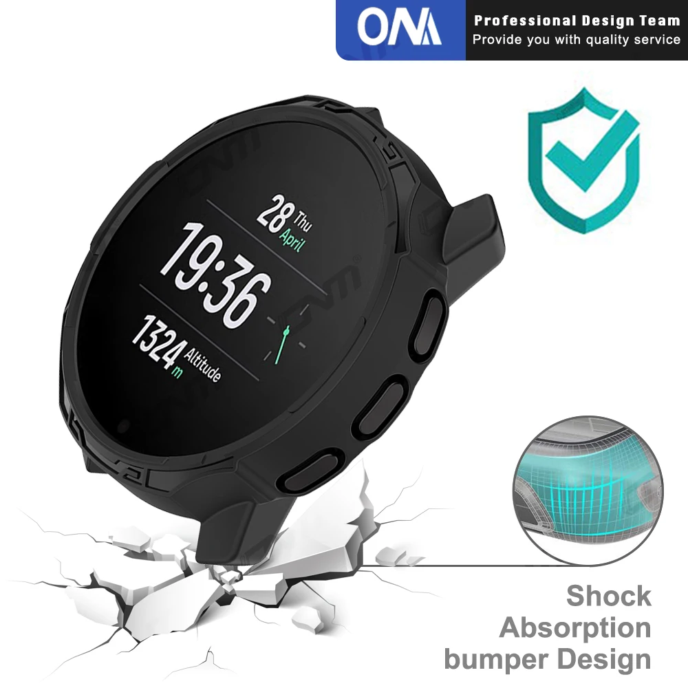 2-IN-1 Fall + Screen Protector für Suunto 9 Peak / 9 Peak Pro Smart Uhr Gehärtetem glas Schutz Rüstung Fall Abdeckung Zubehör