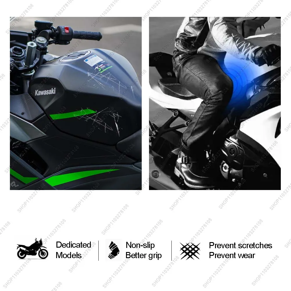 NINJA 500 Naklejka Akcesoria motocyklowe Zestaw naklejek z żywicy 3D do KAWASAKI NINJA 500 NINJA500 Z500 2024 Naklejka na boczny zbiornik paliwa