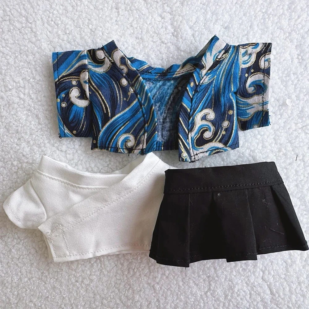 Japanese Style Kimono Set for 15-17cm Labubu V1 V2 Dolls Decoration Clothes Accessories