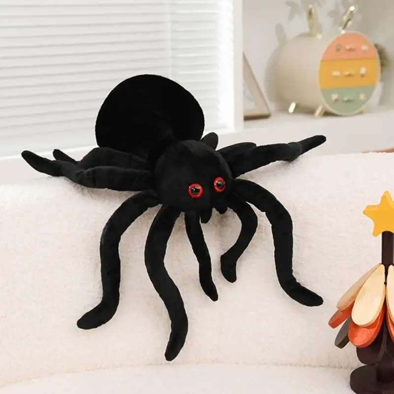   Big Spiders Eight Legged Creature Toy Filling Excellent For Scary Practical Jokes Halloween Party
