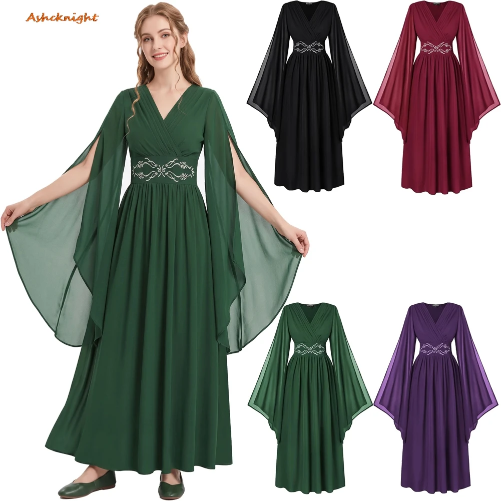 Medieval Renaissance Cosplay Victoria Dress Four Colors Clothes Party Disguise Roleplay Outfits Suit Halloween Costume Carnival