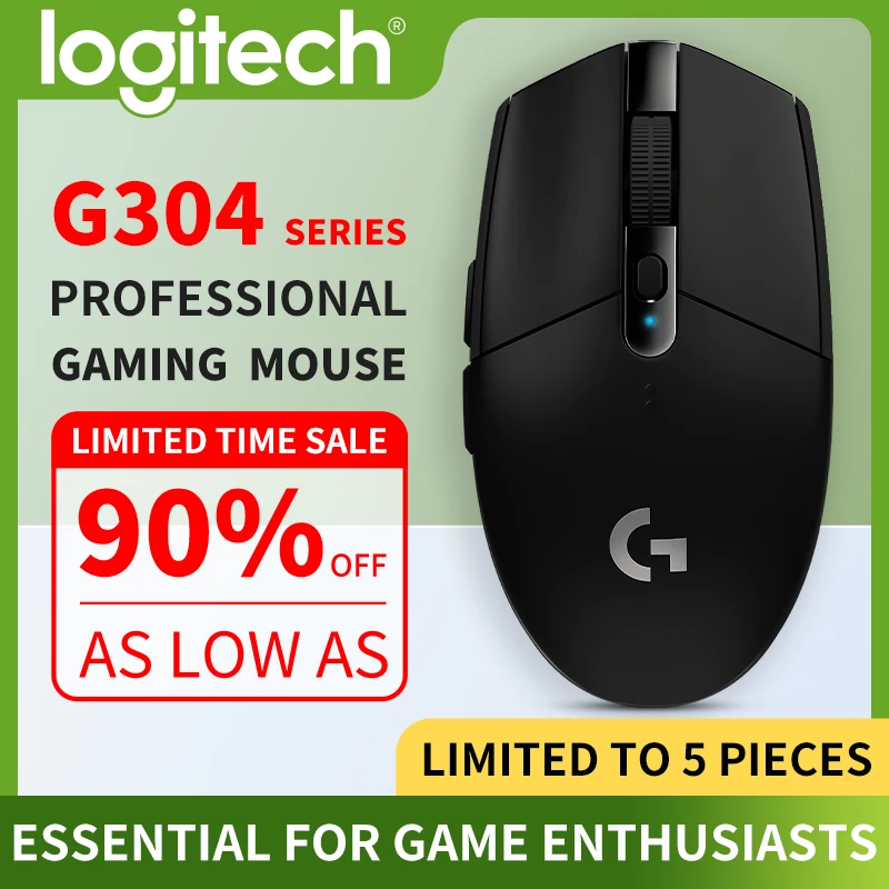 ماوس ألعاب احترافي من لوجيتك G304 مع استجابة حساسة وتصميم مريح للرياضات الإلكترونية