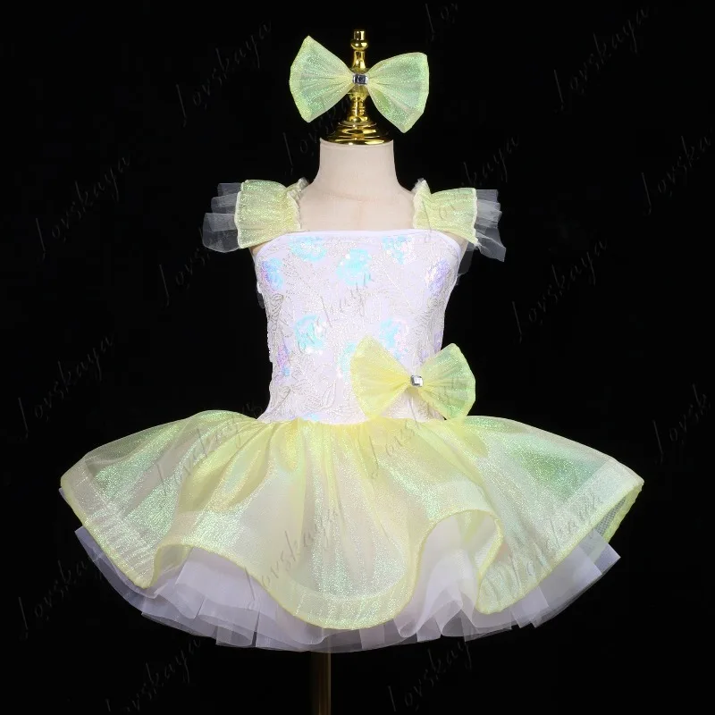 

Детское балетное платье, танцевальный наряд для детского сада, платье принцессы-пуховика для девочек, наряд для выступления на сцене