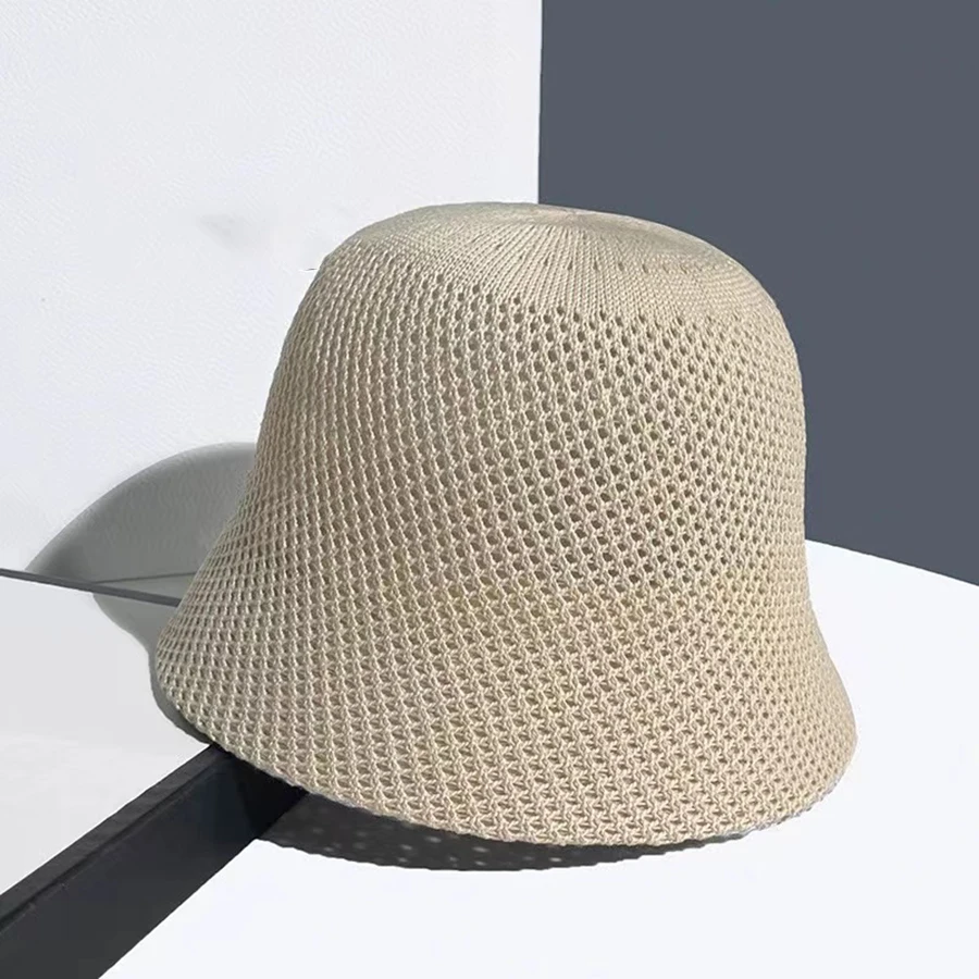 Koreanische Sommer Strohhüte Frauen Freizeit reise Hut Sonnenhut im Freien Atem Sonnencreme Fischer faltbare Eimer Hut Mode Panama – Detail 6