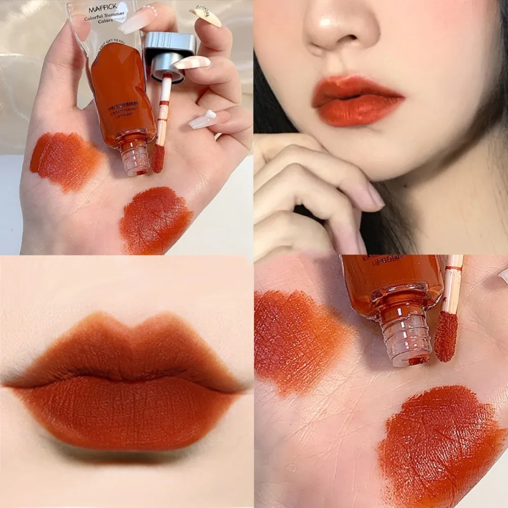 Feuchtigkeit spendende Eiswürfel Samt Lippen glasur transparente Pigment Lippen schlamm nicht leicht zu tauchen Tasse Lippen schlamm matte Lippenstift Flüssigkeit