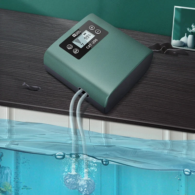 Ultra quiet aquarium aerator lithium battery outdoor fishing live fish oxygen pump rechargeable high-power portable