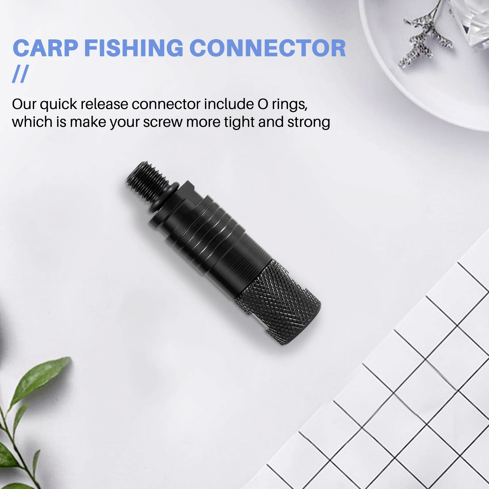 Carp Fishing Accessories Rod Pod Connector Quick Change Connector Easy To Install To Bank Stick Rod Pod Bite Alarms