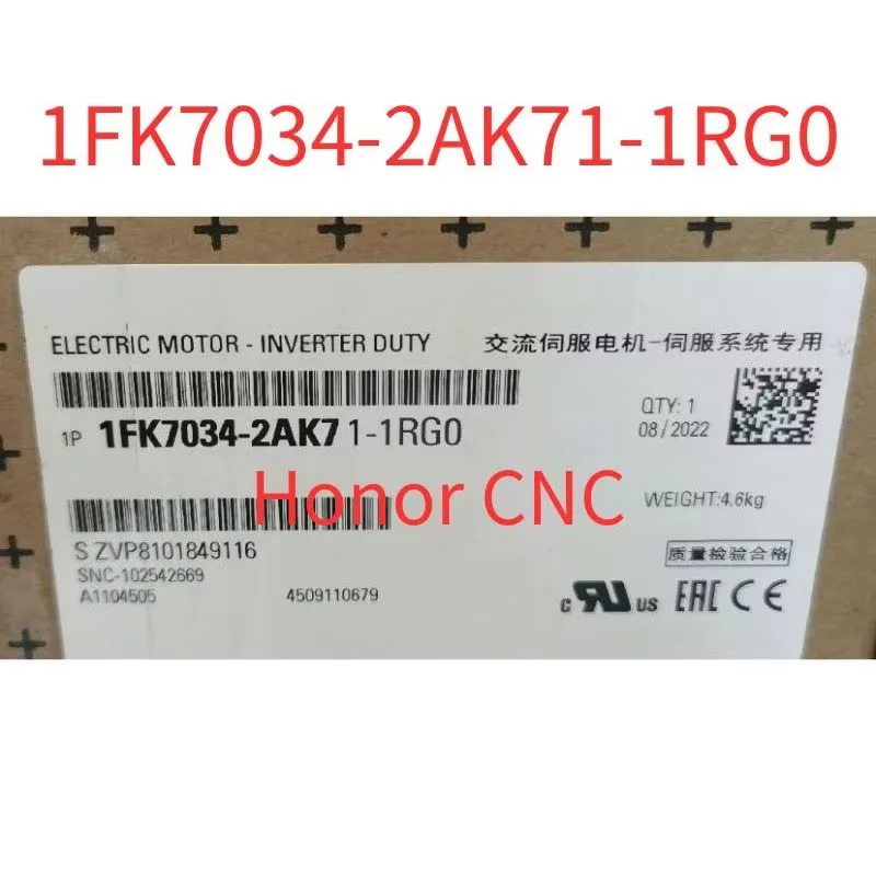 1FK7034-2AK71-1RG0 Brand New SIMOTICS S Synchronous  motor 1FK7-CT PN=0.63kW