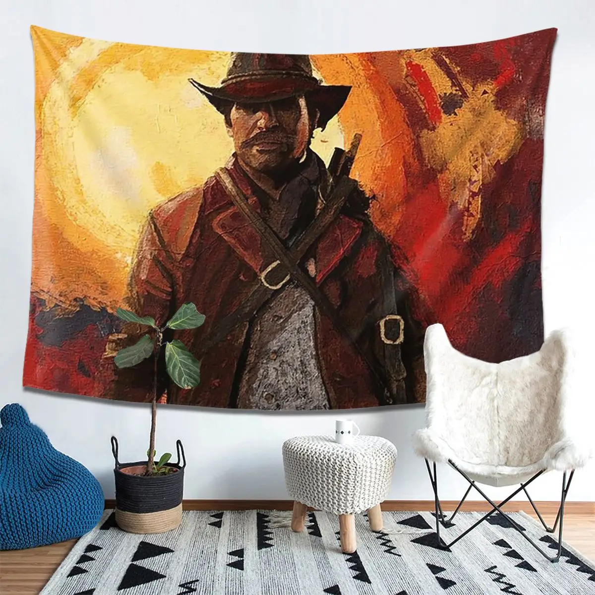 

Артур Морган RDR2 гобелен украшения искусство эстетические гобелены для гостиной спальни дома настенная ткань настенная подвеска