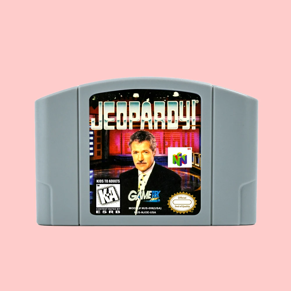 

Jeopardy! Game Cartridge For N64 USA NTSC Retro 64 Bit Game Consoles