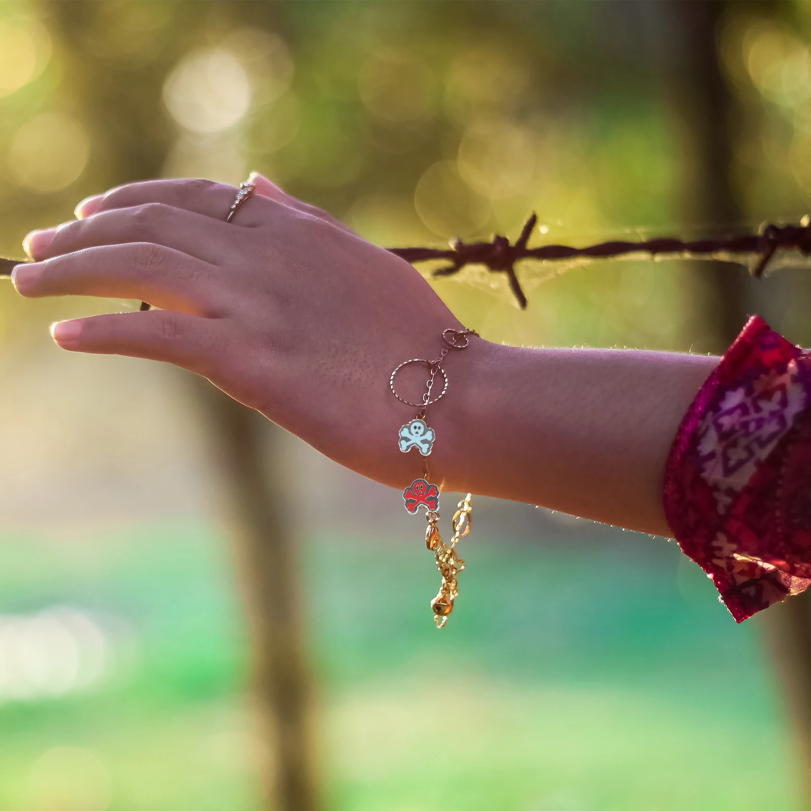 

10Pcs Metal Skull Beads DIY Jewelry Making Spacer Beads for Bracelet Necklace Craft Charms Skull Charms for Bracelets