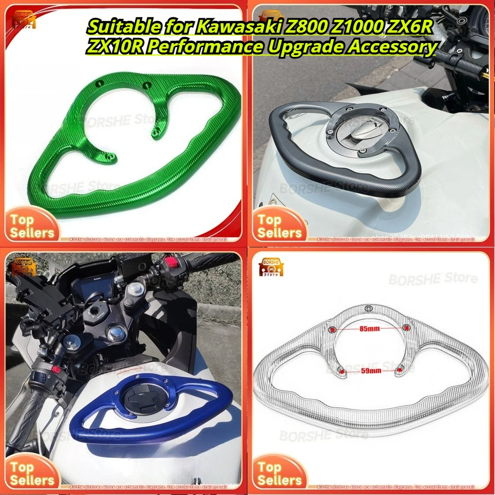

Motorcycle Tank Pad Passenger Handlebar Grip Suitable for Kawasaki Z800 Z1000 ZX6R ZX10R Performance Upgrade Accessory
