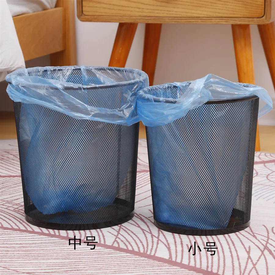 Large Thickened Paper Basket Storage Bucket Anti-embroidery Barbed Wire Classification Household Iron Mesh Trash Can