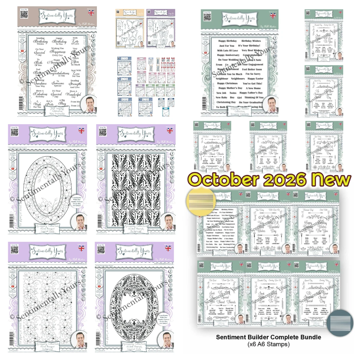 Sentimentally Yours October 2026 New Birthday Just for You Metal Cutting and Stamps for DIY Scrapbooking Cards Diary Decoration