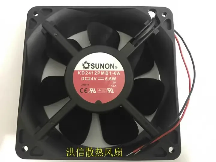 Free shipping original 12038 KD2412PMB1-6A DC24V 5.6W 12cm inverter fan