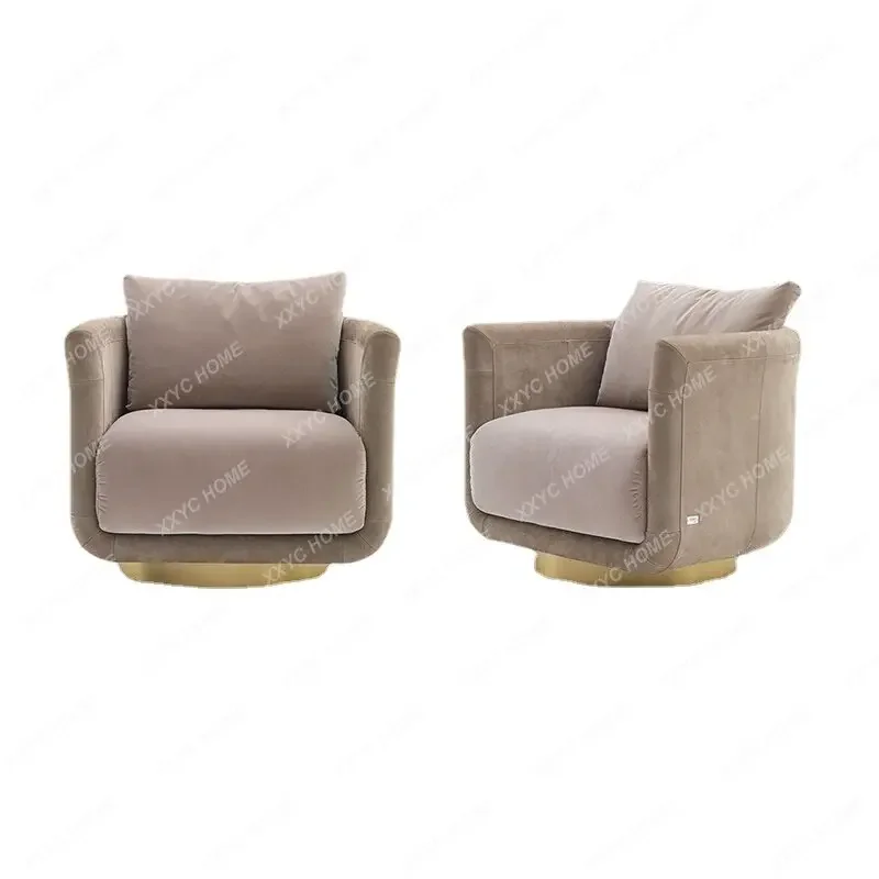 Nordic Simple Flannel Couch Living Room Sample Room Armchair Office Negotiation Reception Leisure Chair decoration home