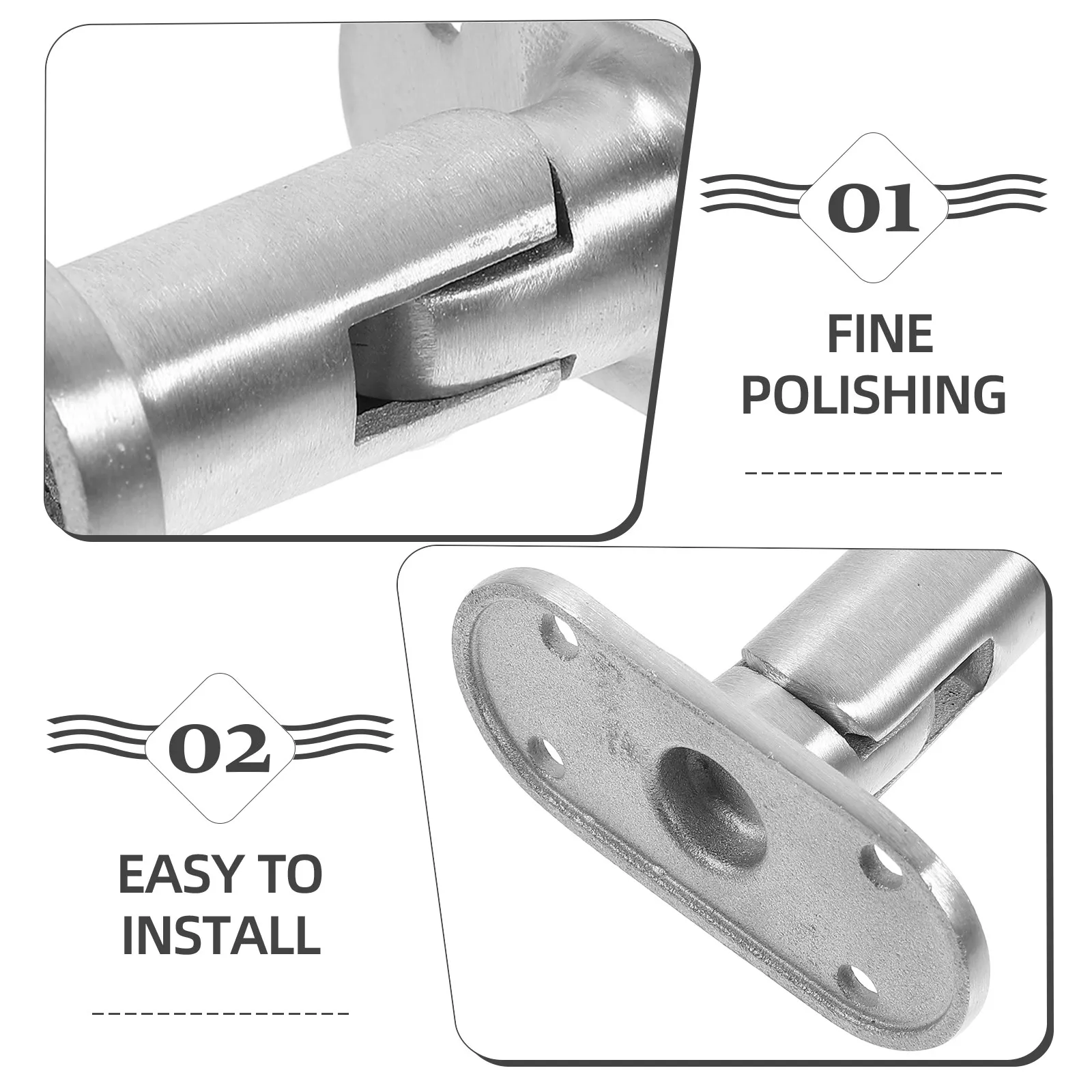 Stainless Steel Stair Handrail Bracket Heavy Duty Banister Support Wall Mount Holder for Indoor Staircase