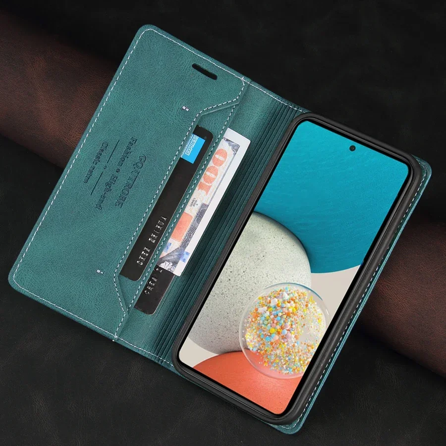Luxus-Brieftaschenhülle mit Kartenfach, RFID-Blockierung, magnetischer Klapphülle aus Leder für Samsung Galaxy S26 Ultra S26 Plus S26 Cover Shell – Detail 10
