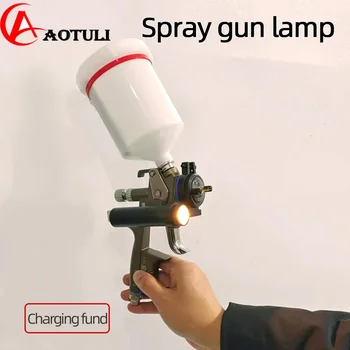 Spray gun lamp light searchlight solar light rechargeable car paint spray tool advanced painting operations required