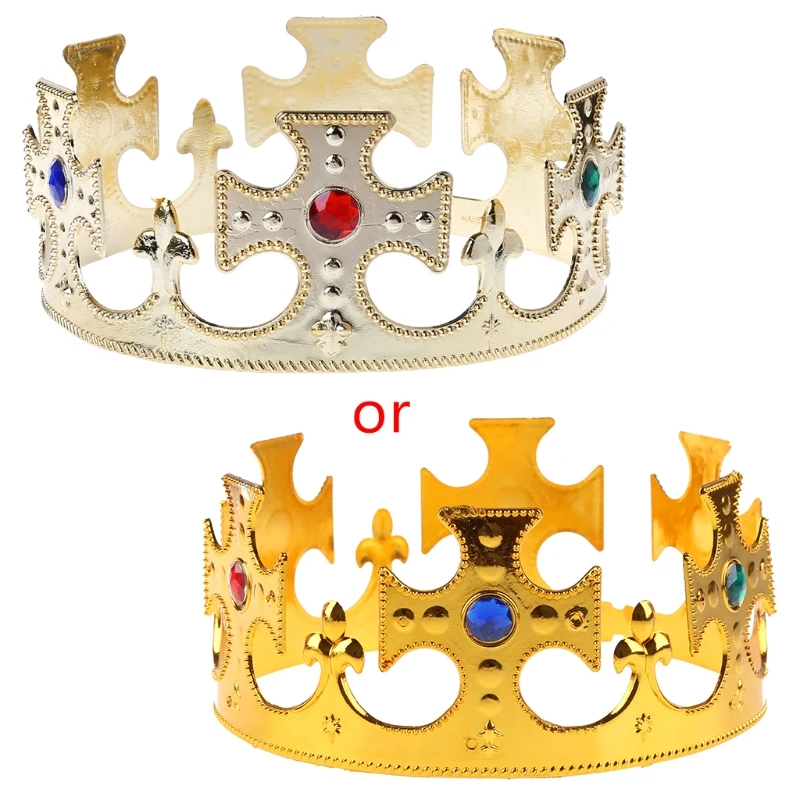 Crown for Head Ornament Tiaras Jewelry Plastic Material Toy Crowns for Girls Boy