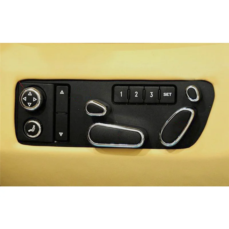 

5Pcs Car Seat Button Seat Adjustment Cover For Bentley Continental GT Flying Spur Mulsanne Bentayga-A28K