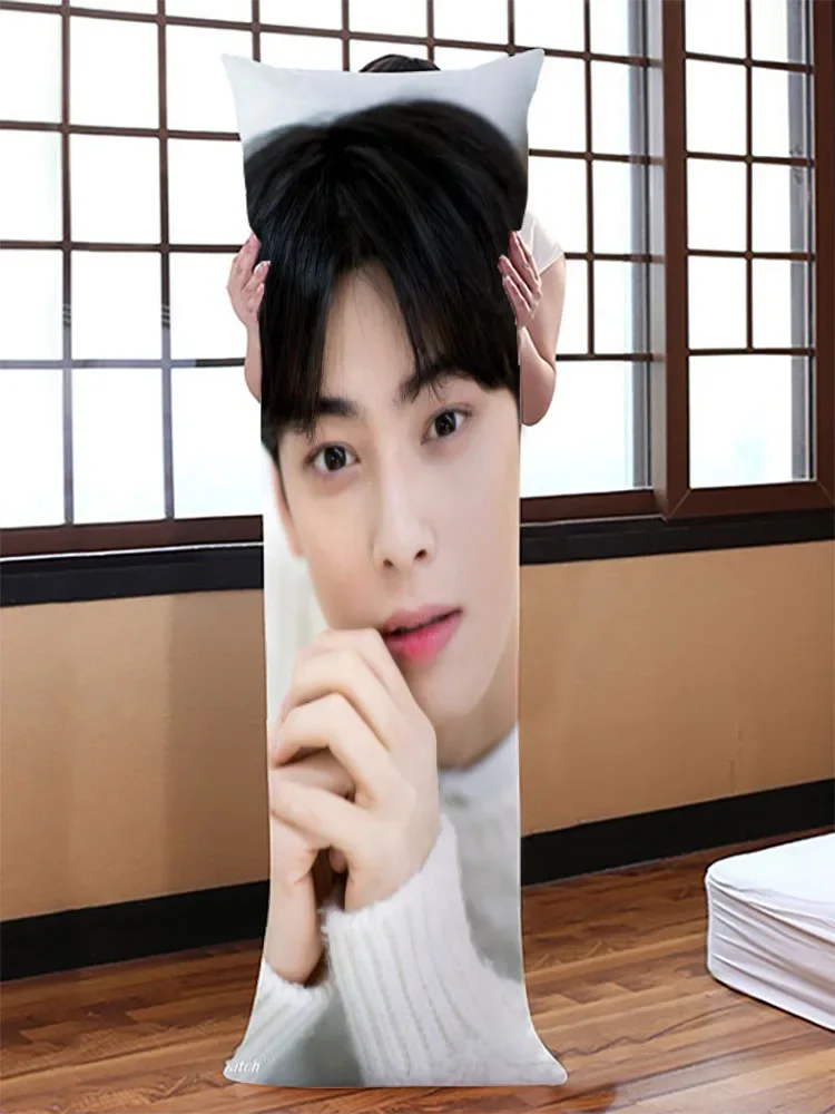 Cha Eun-Woo Dakimakura Body Pillow Case Genshin Impact Diluc Decorative Cover Home Decoration Pillowcases Printed Long