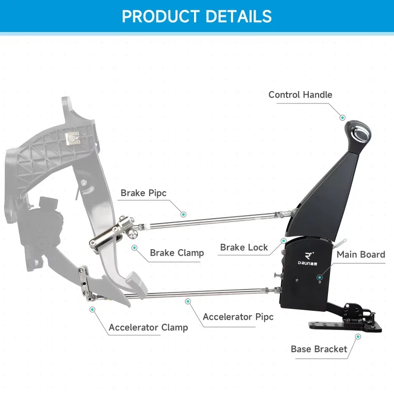 New economical disabled portable permanent automatic car manual push-pull manual disabled driving