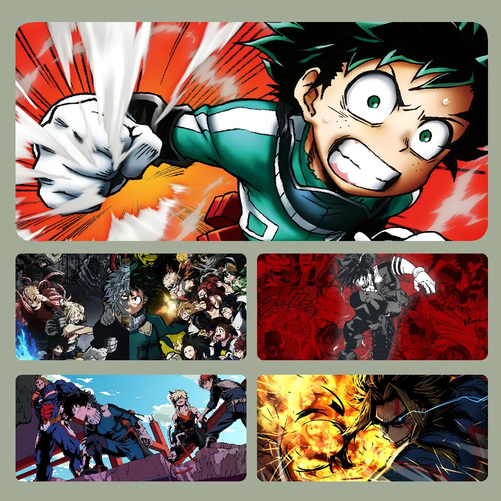 

My Hero A- Academia Mousepad Large Computer Gaming Accessories MousePads Desk Mats Anti-slip Laptop Soft Mouse Pad