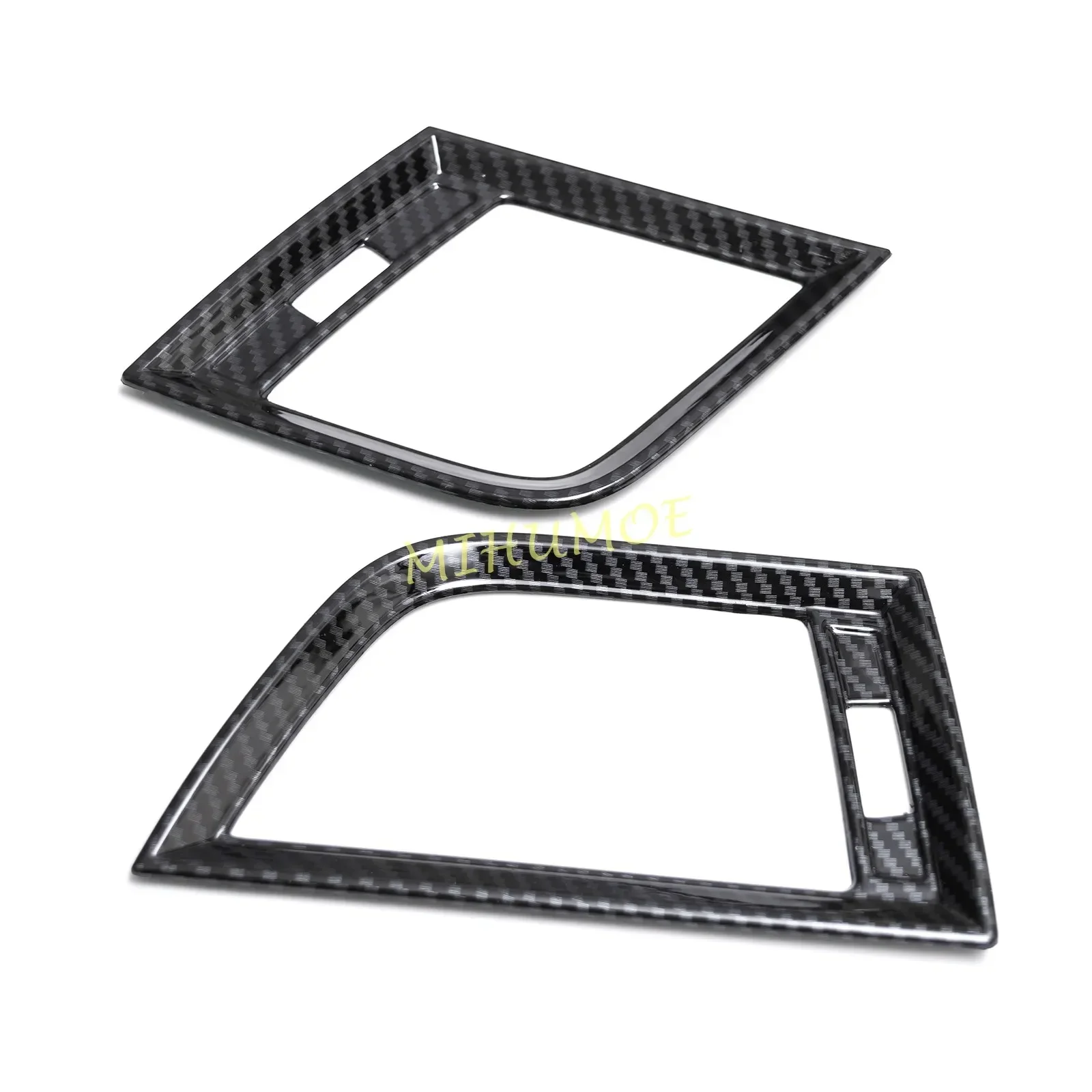 LHD Carbon Fiber Car Dashboard Side Air Vent Cover Trim For 2017-2024 Audi Q5 FY SQ5 Sportback 2023 2022 2021 2020 2019 2018
